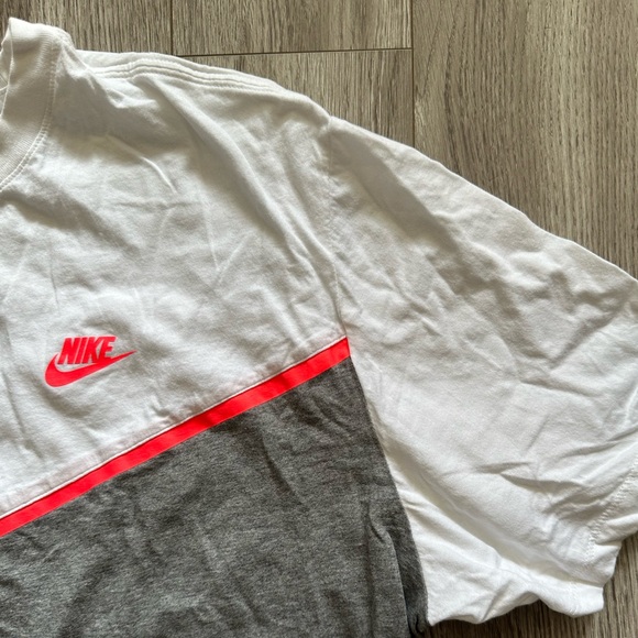 100% Cotton grey and white mens Nike T-shirt - Picture 4 of 8